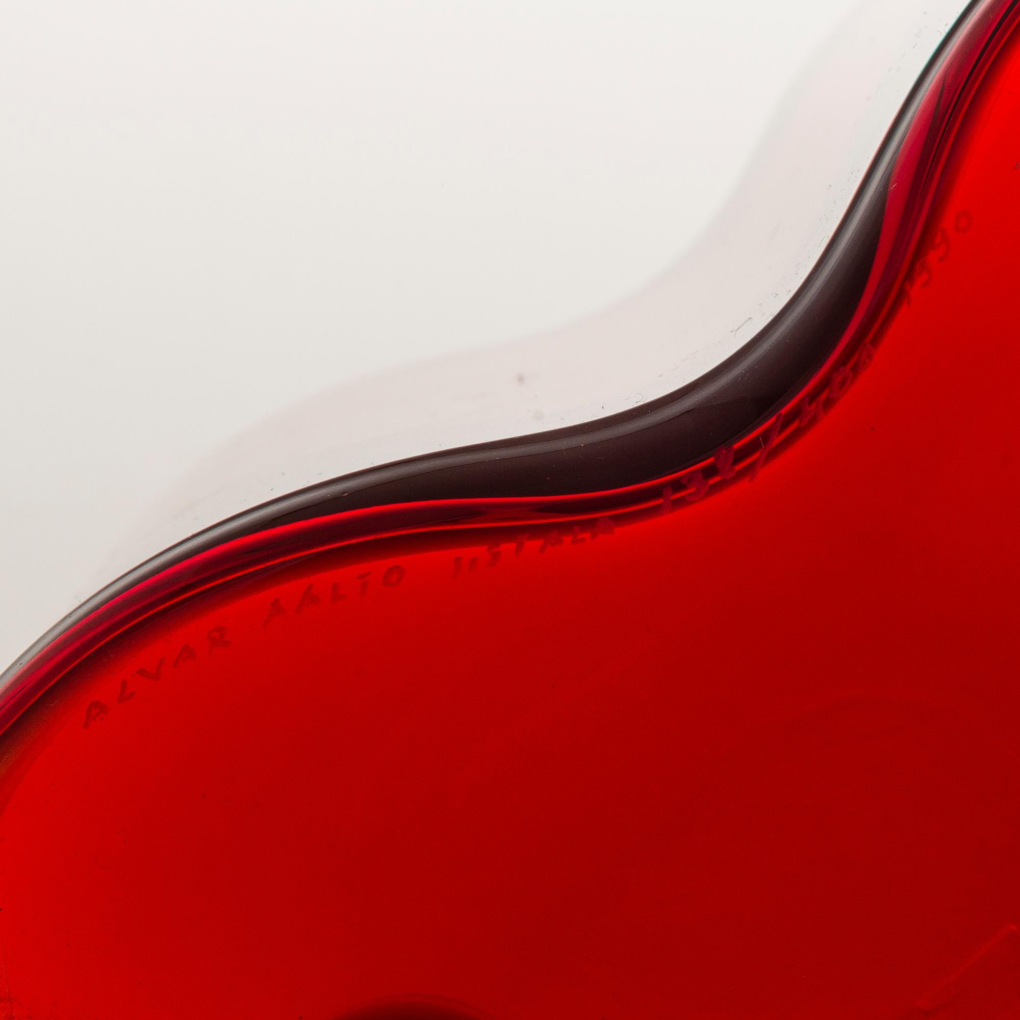 A 'Savoy' glass vase, signed "Alvar Aalto Iittala 138/400 1990.