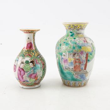 Vaser/Urnor 7 st Kina 18-1900-tal porslin.