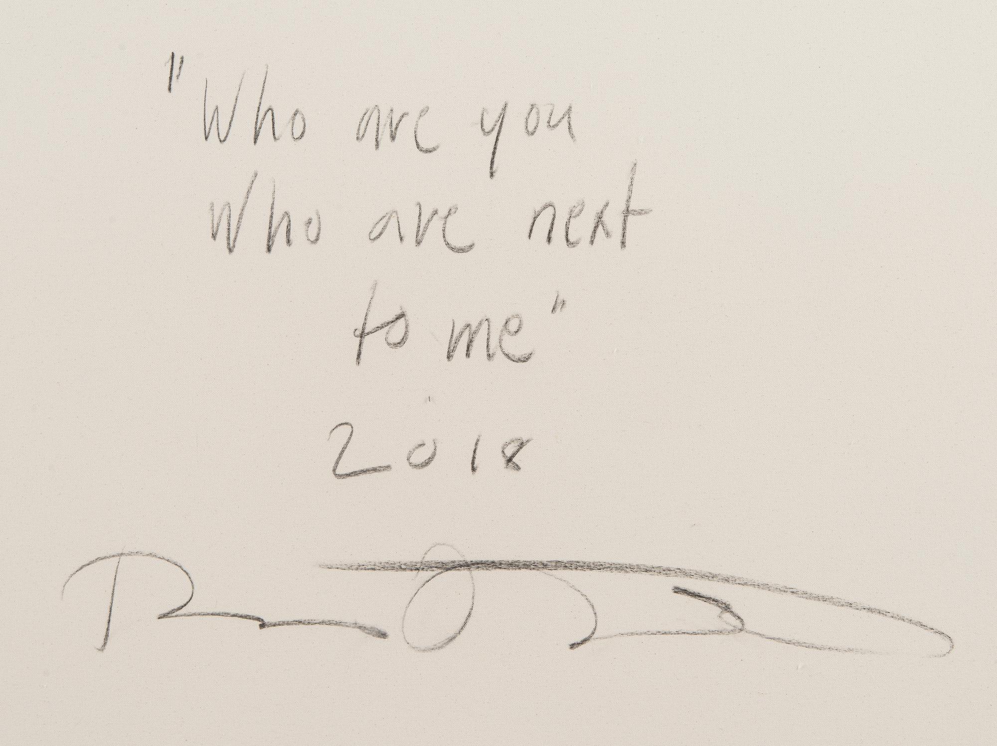 Panu Ruotsalo, "Who are you who is next to me".