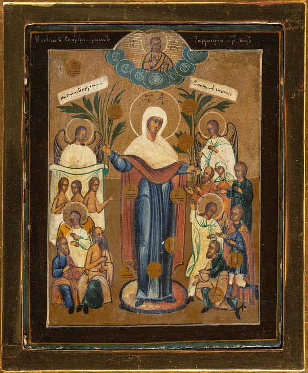 ICON, Russia, around 1900, tempera on panel.