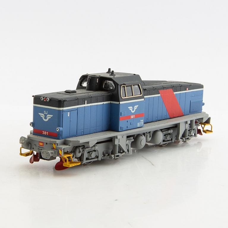 Diesellok SJ T44 skala 1/87 nr 381 Jeco.