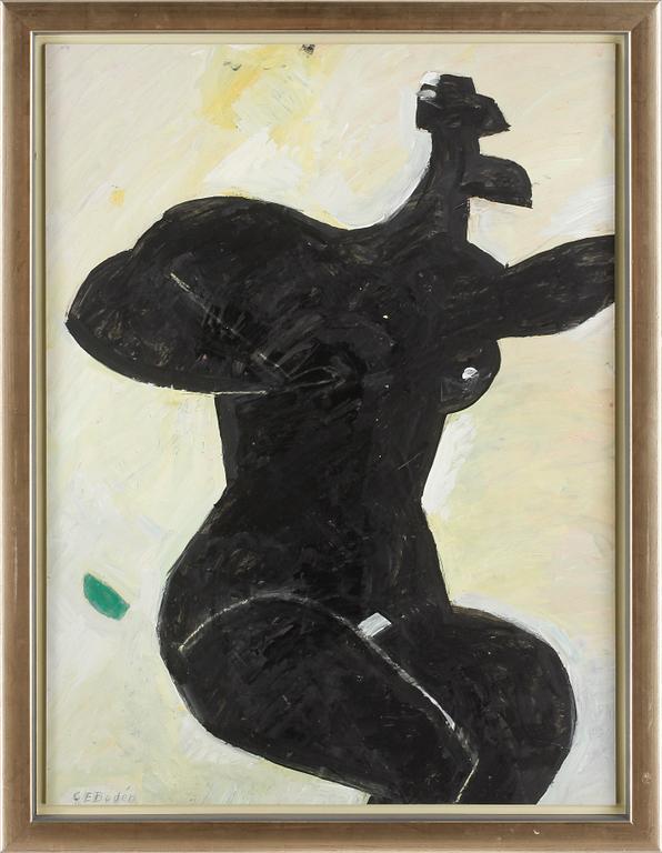 CARL ERIK BODÉN, akryl på pannå, signerad.