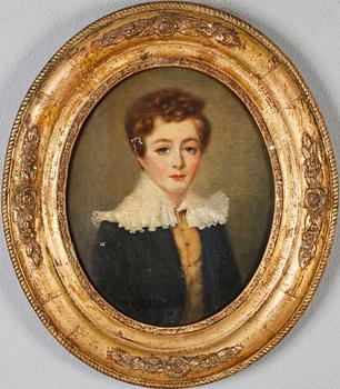 OKÄND KONSTNÄR, olja på duk, osignerad, 1800-tal.