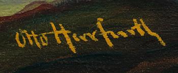 OKÄND KONSTNÄR, olja på duk, sign Otto Herrfurth, 1900-talets början.