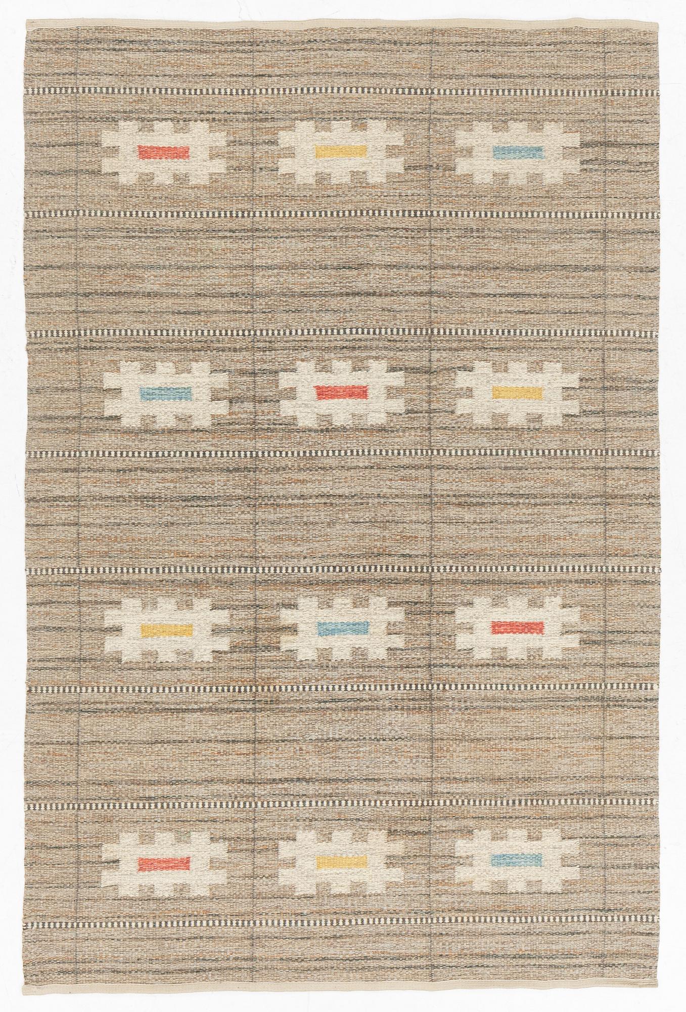 Rakel Carlander, matta, rölakan, ca 212 x 138 cm.