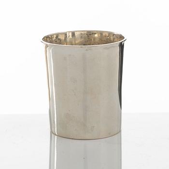 Bägare, silver, Jonas Nylander, Skara 1834.