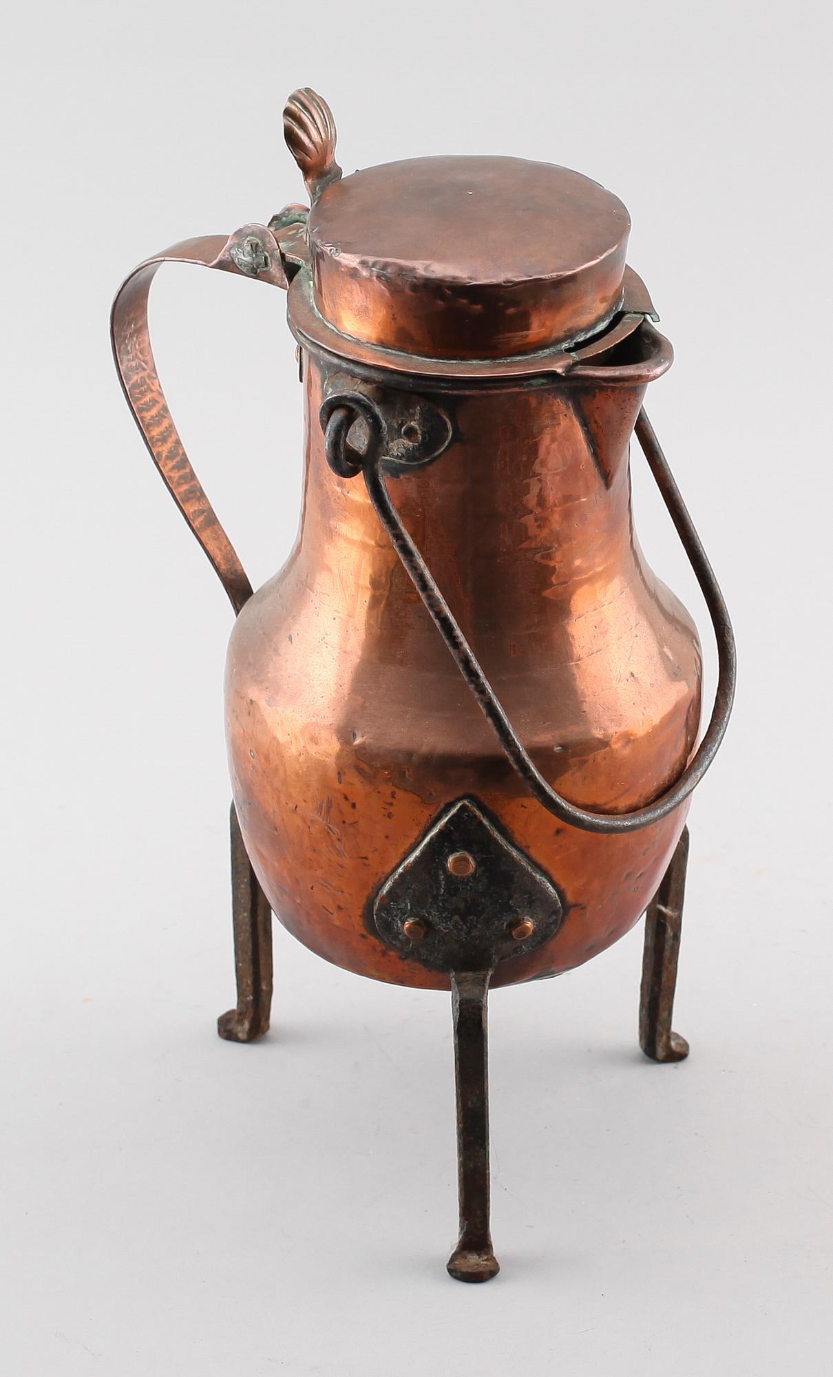 KAFFEKOKARE, koppar, 1700-tal.