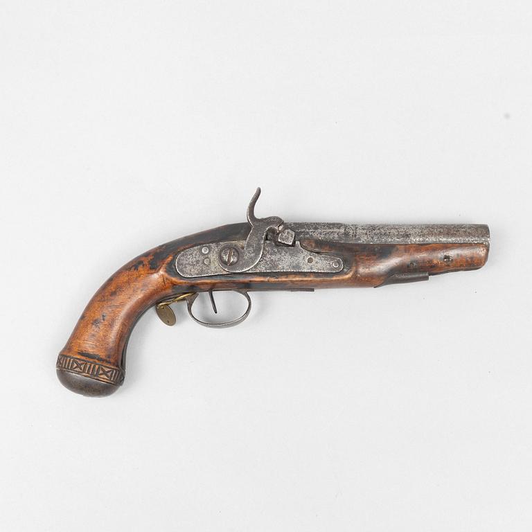 Hammerlock pistol Swedish, 19th century.