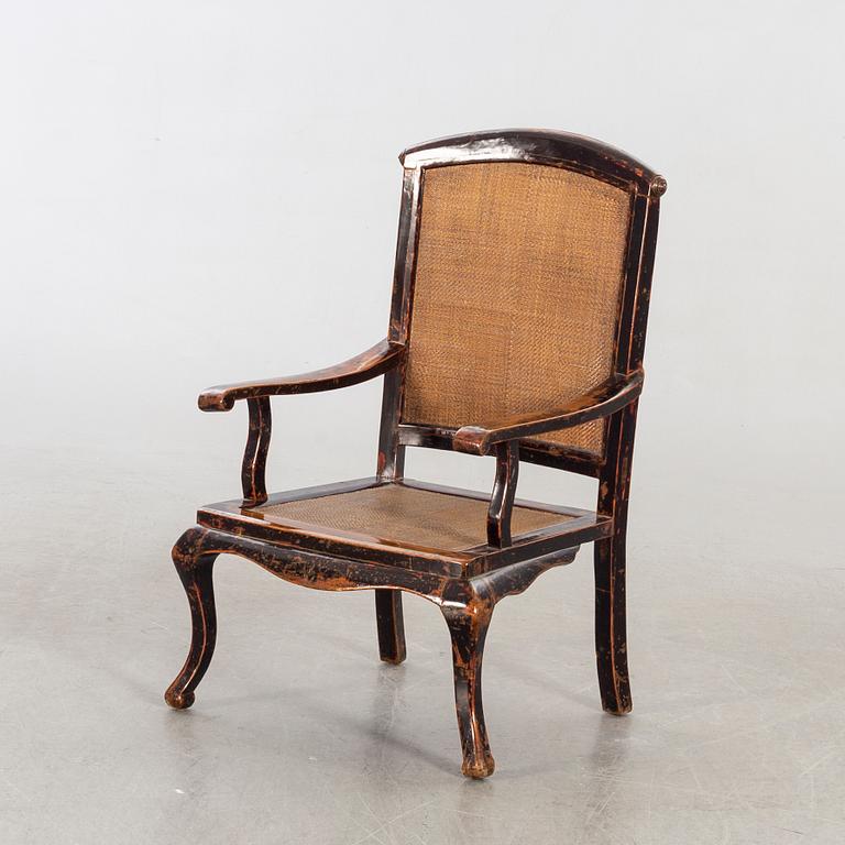 KARMSTOL Kina Kolonial 1800-talets senare del.