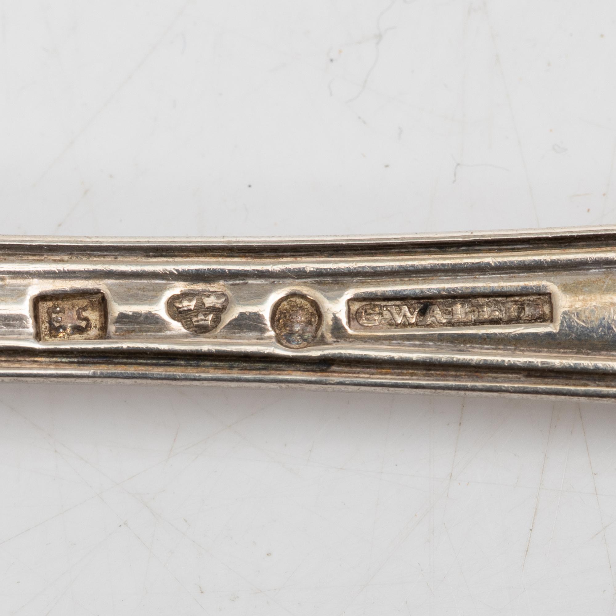 Cutlery, 20 pieces, silver, 19th-20th century.