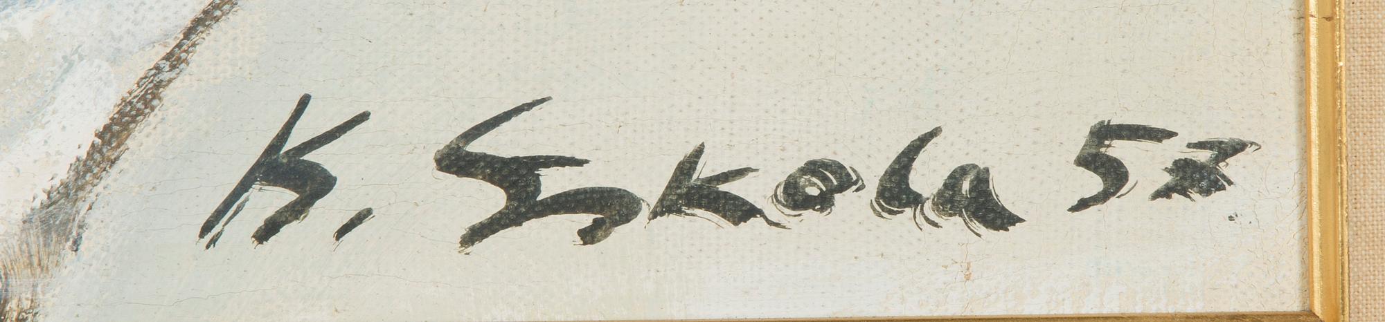 Kalle Eskola, Blommor i vas.