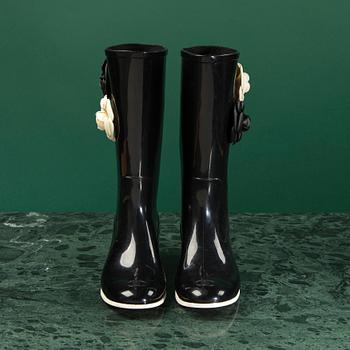 RUBBER BOOTS, CHANEL, size 38.