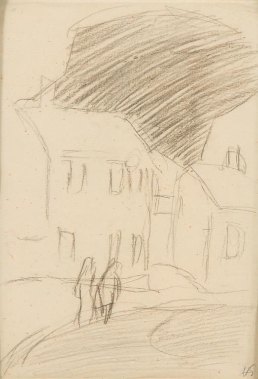 Helene Schjerfbeck, Kaupunkikuja.