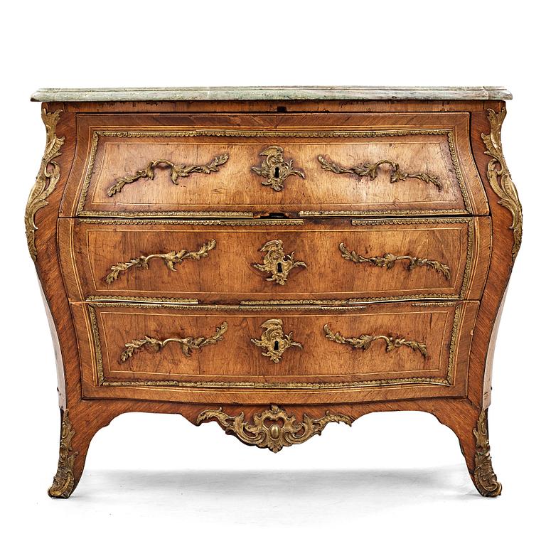 A Swedish Rococo commode by Lars Nordin (master in Stockholm 1743-1773).