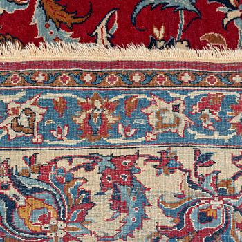 A rug, semi-antique, Nain Tuteshk, signed Sadegh Naini, ca 214 x 148 cm.