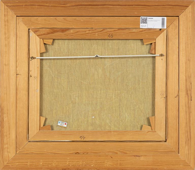 Uno Vallman, olja på duk, signerad och daterad 1976.