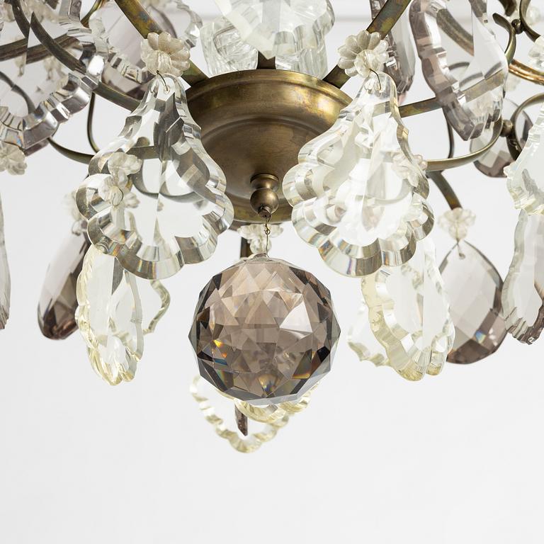 Chandelier, Rococo style, 20th century.