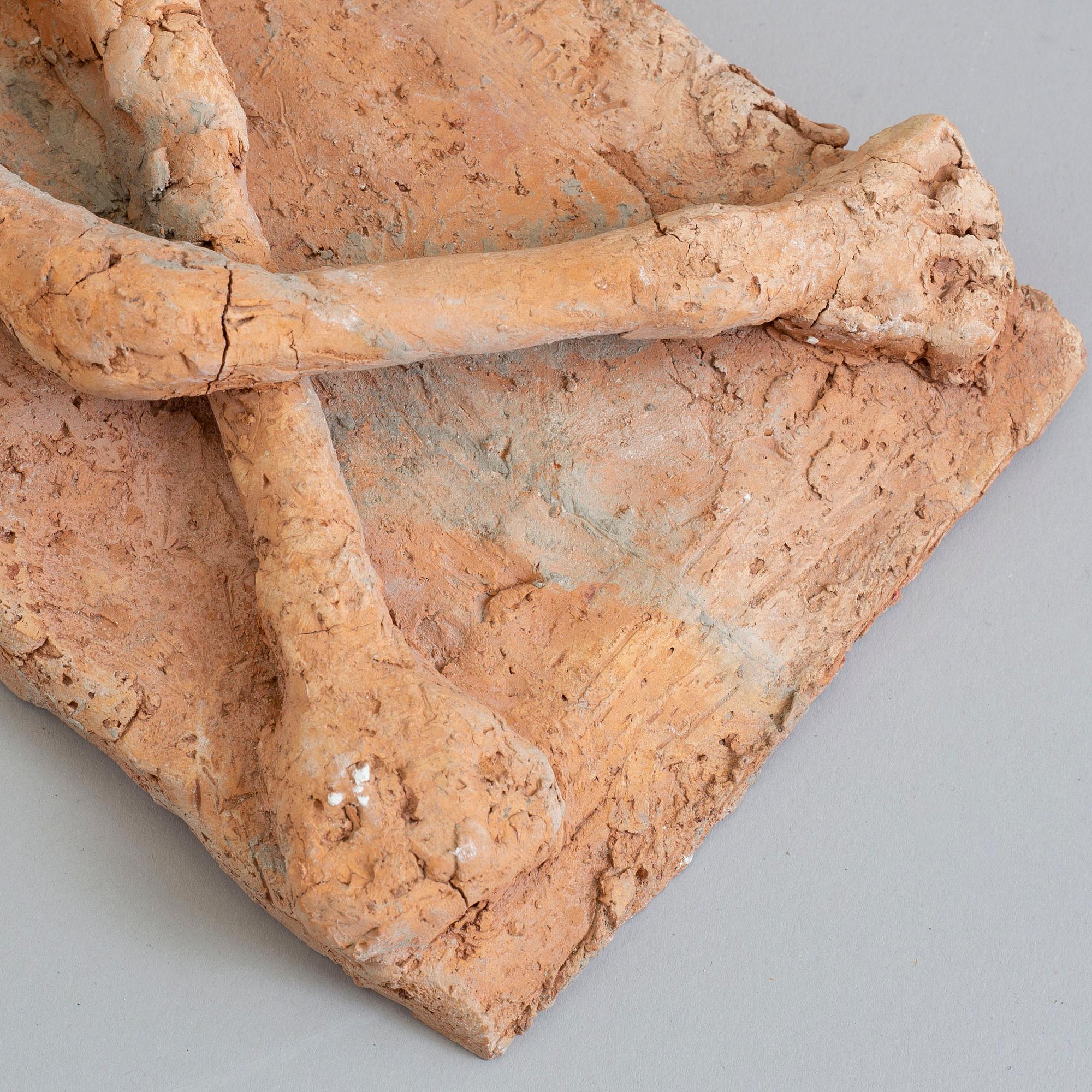 ASMUND ARLE, Skulptur, terracotta, signerad Asmund Arle och daterad 1952.