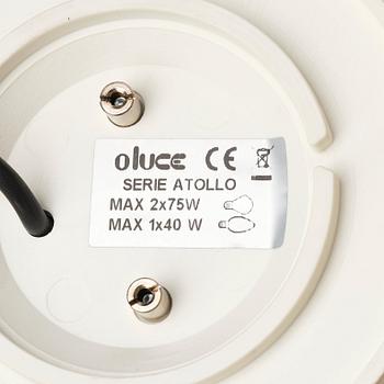 Vico Magistretti, an 'Atollo', table lamp, Oluce, Italy, post 1977.