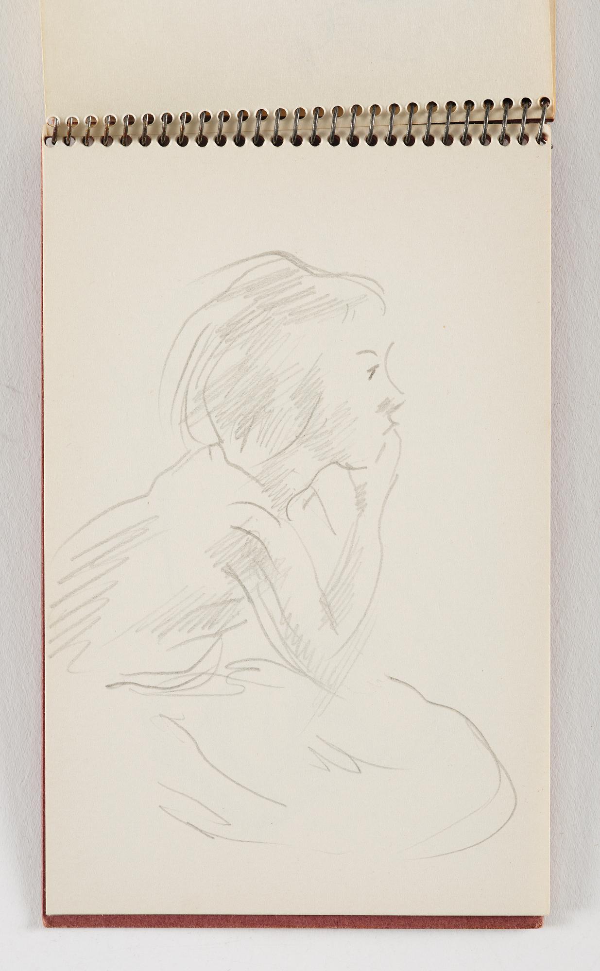 Lotte Laserstein, 10 små skissblock med teckningar.