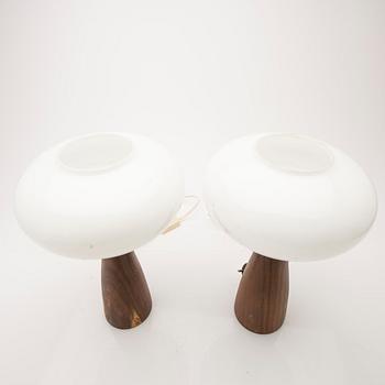 Pair of table lamps, 1970s.