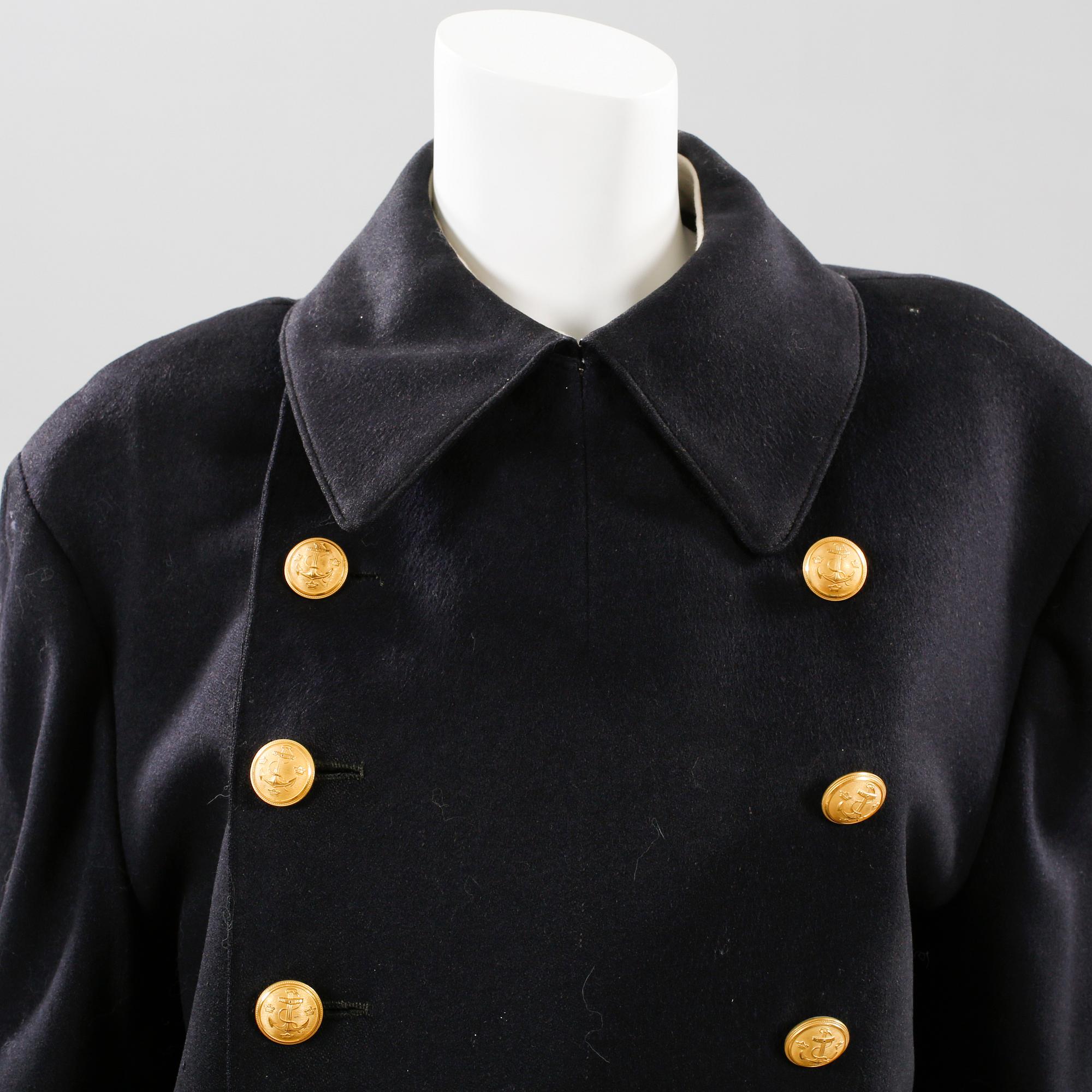 A coat from the Swedish royal navy, the 1950s.