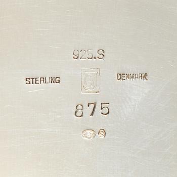 A Harald Nielsen sterling creamer and sugarbowl, Georg Jensen,