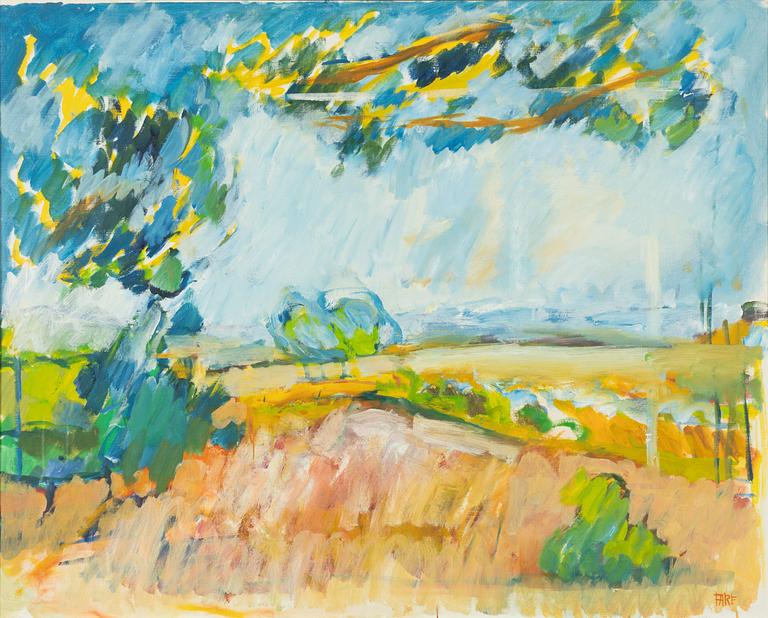 Leopold Fare, "Landskap vid Rörum uppifrån".