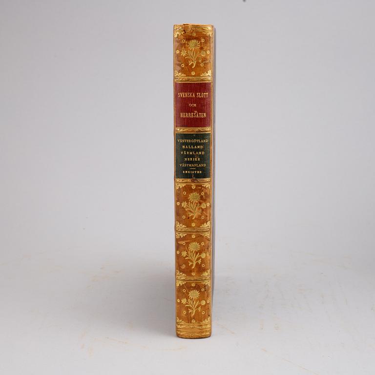 Five volume from the series Svenska Slott och Herresäten, Nordisk Familjeboks Tryckeri, 1908-10.
