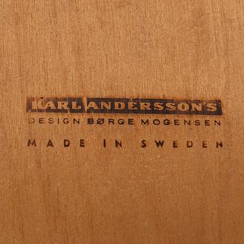 Børge Mogensen, an armchair and chair, Carl Andersson & Söner, second half of the 20th century.