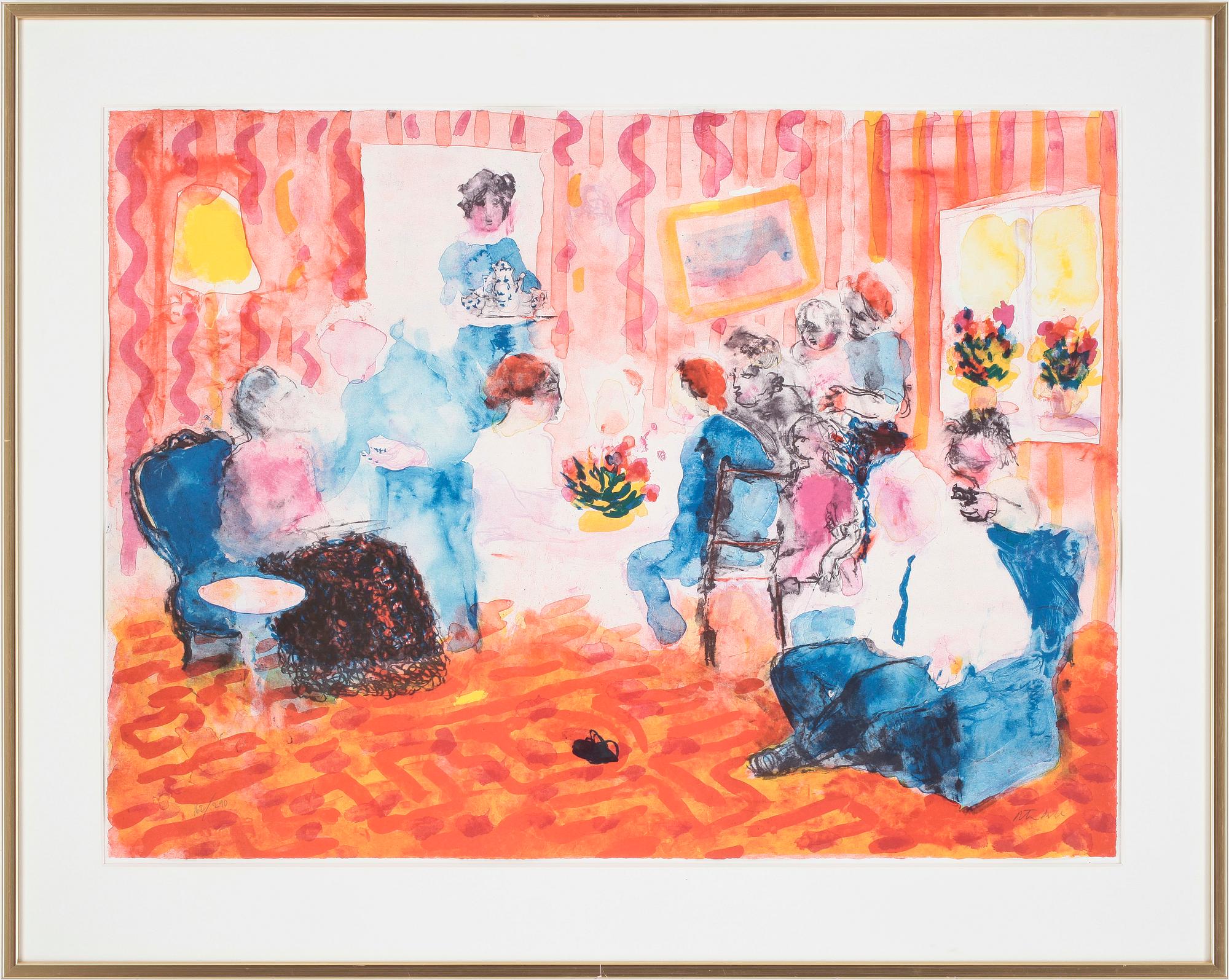 PETER DAHL, färglitografi. Sign och numr 162/290.