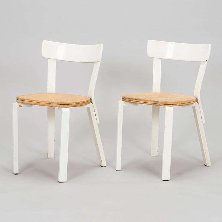 Alvar Aalto, stolar, 2st, "69" för O.Y. Huonekalu- ja Rakennustyötehdas A.B. 1940-tal.