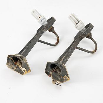 Vägglampor, ett par, Swedish Modern, ASEA, 1900-talets mitt.