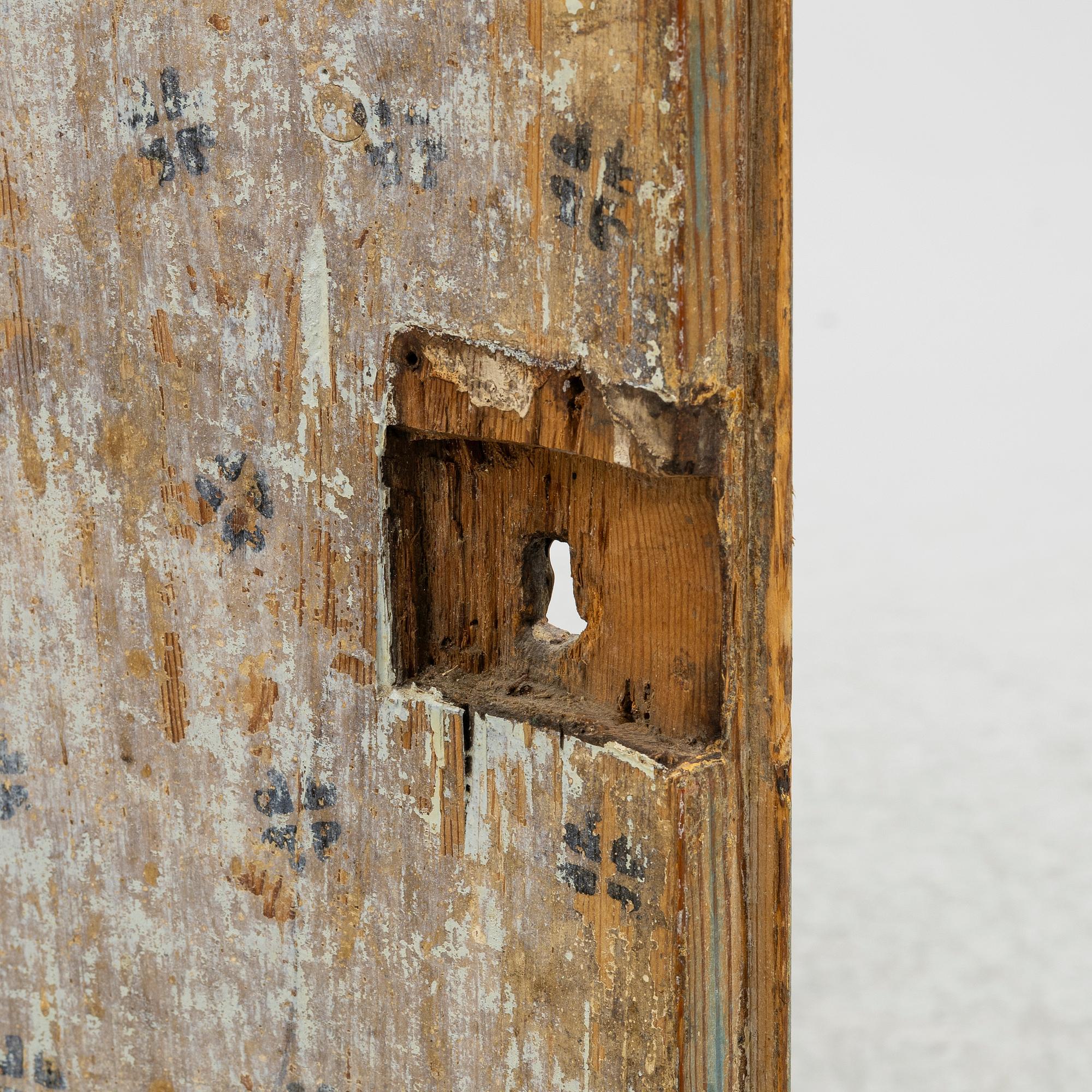 Corner cabinet. Folk art. 19th century.