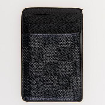 LOUIS VUITTON, Damier Graphite VYÖ, KORTTIKOTELO JA AVAINKOTELO.