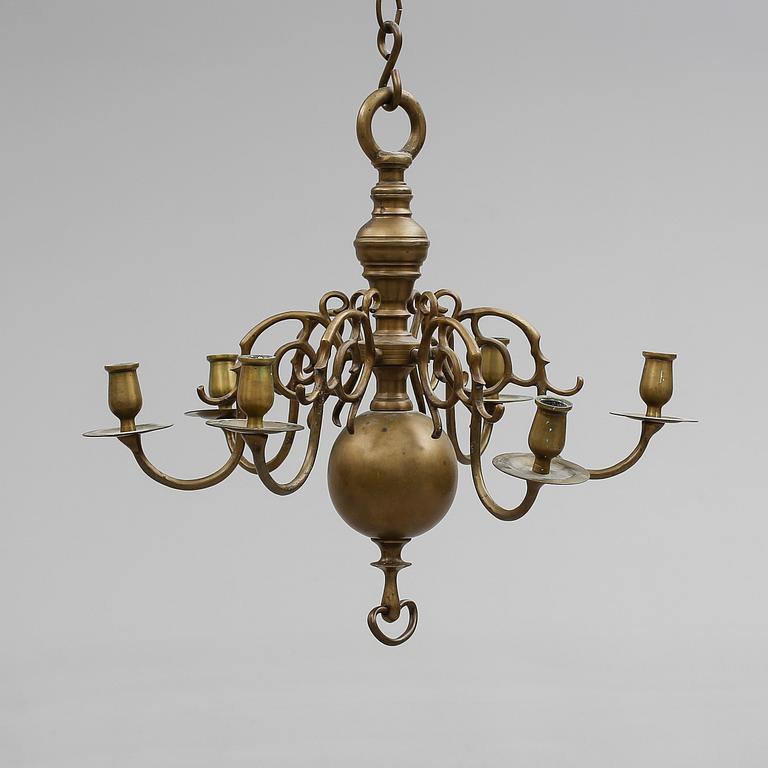 LJUSKRONA, barockstil, 1900-tal. Höjd 53 cm.