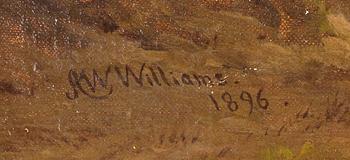 ALFRED WALTER WILLIAMS, olja på duk, sign A W Williams o dat 1896.