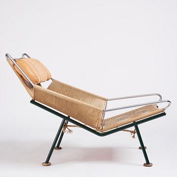 Hans J. Wegner, "Flag Halyard / Snørestolen", easy chair, Getama, Denmark, reportedly 1950s.