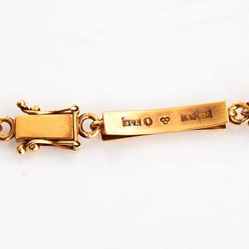 Bengt Liljedahl, An 18K gold necklace, Stockholm 1989.