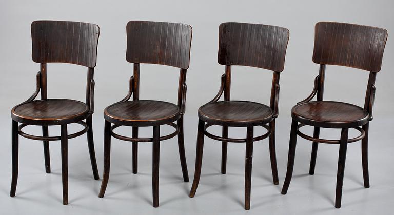 STOLAR, 4 st, Thonet Mundus-Borlova, 1900-talets första häft.