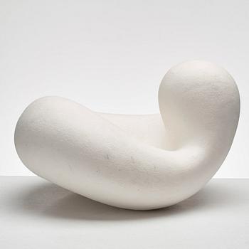 Eva Hild, a white stoneware sculpture, "Bumling" series, Sweden 1999.