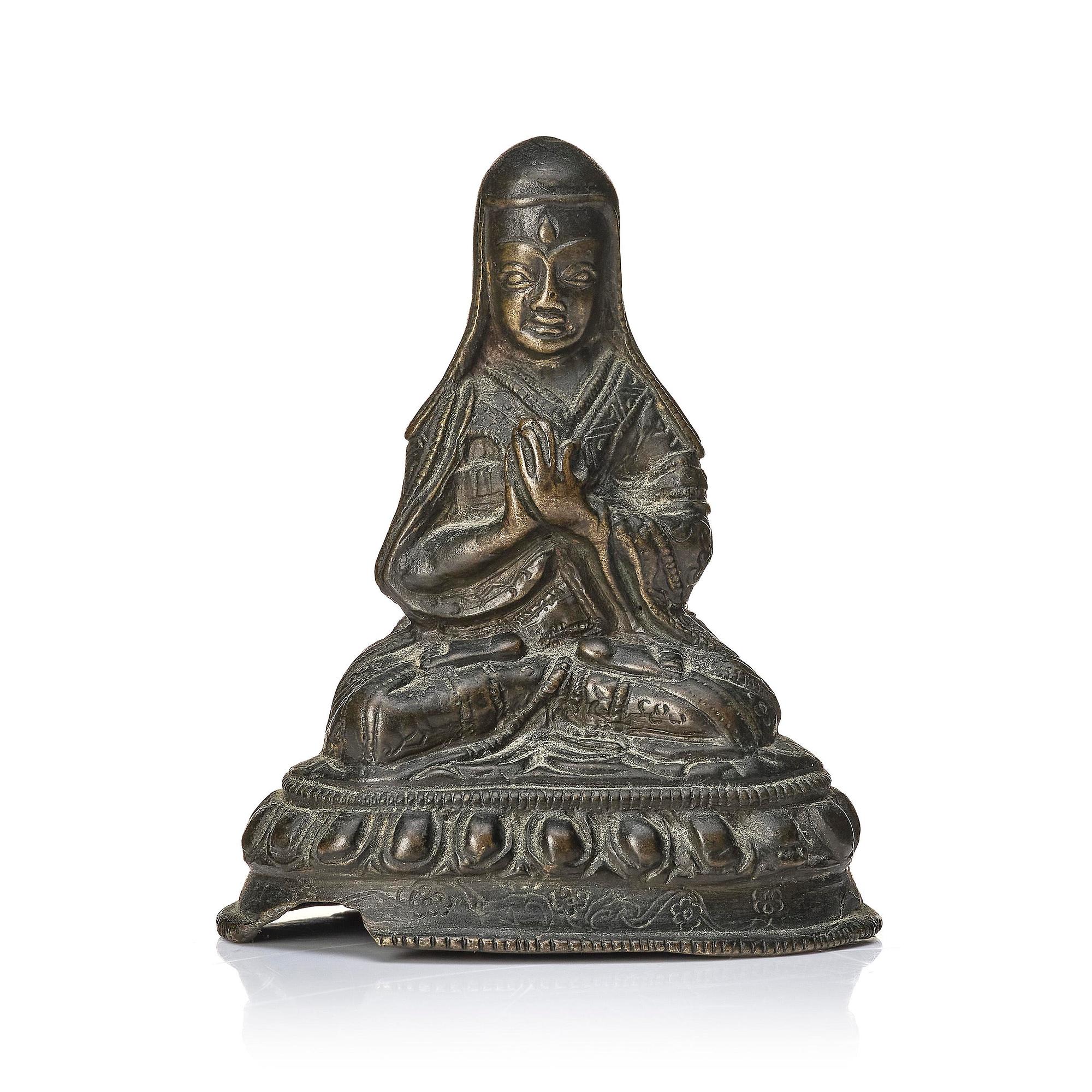 Lama, brons. Tibet, 17/1800-tal.