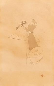 Henri de Toulouse-Lautrec, lithograph printed signature.