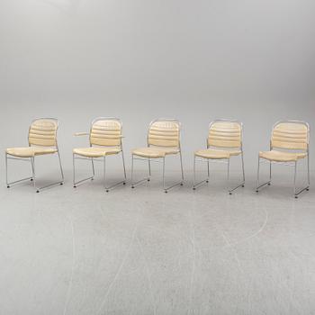 KENNETH BERGENBLAD, five chairs, Dux, second half of the 20th century.