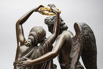 A French empire mantle clock signed Lesage eléve de Breguet.