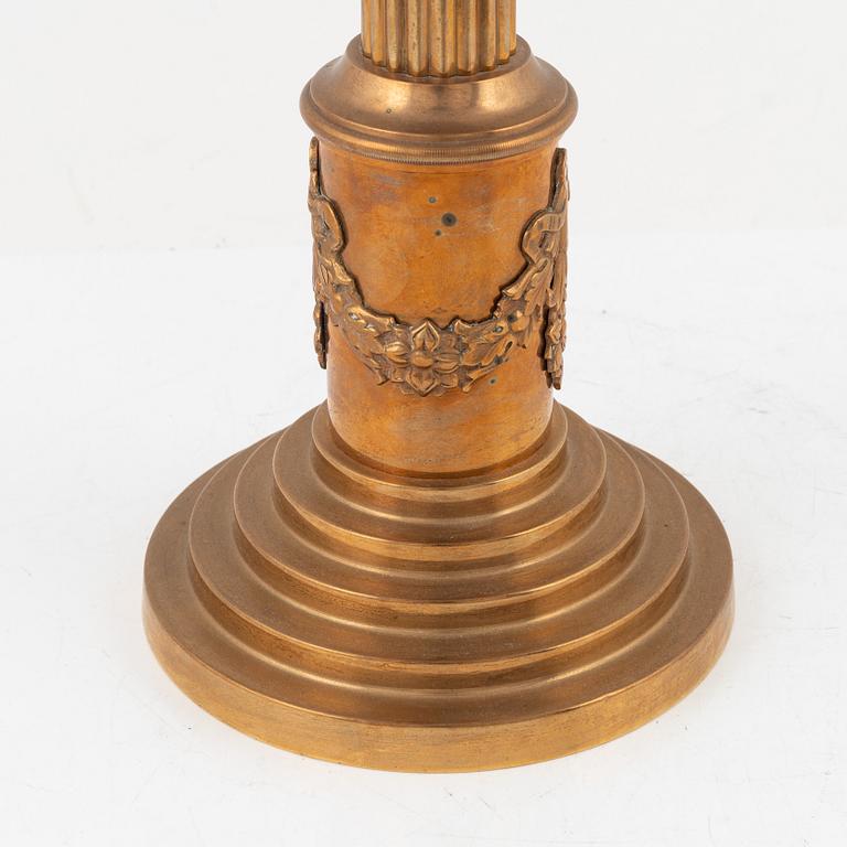 a Skultuna kerosene lamp, early 20th century.