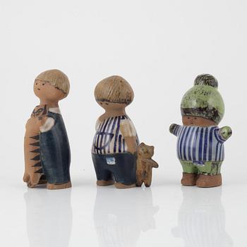 Lisa Larson, six stoneware figurines, Gustavsberg, Sweden.