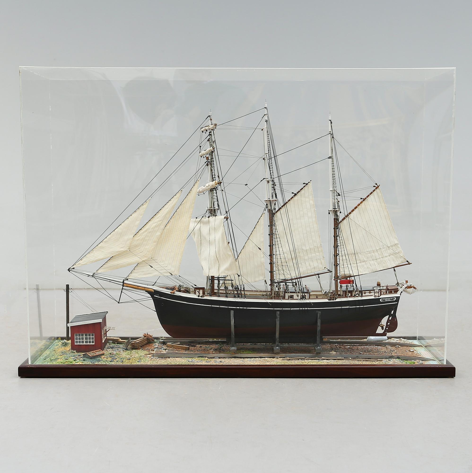 MODELLFARTYG, "Charlotta, Åstol", Åke Wistrand, 1980-84.