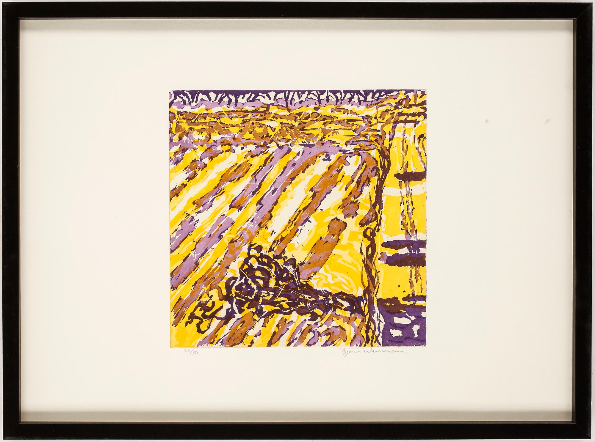 BJÖRN WESSMAN, etsning, signerad o numrerad 39/50.