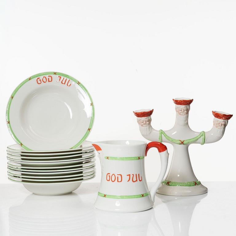 Christmas service, "God Jul", 14 pieces, Rörstrand and Gustavsberg.